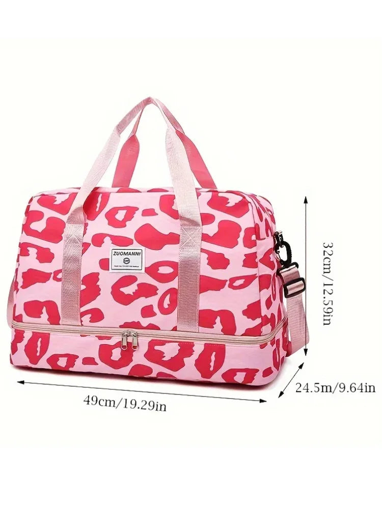 Sac Week End Femme Duffle Léger Imprimé