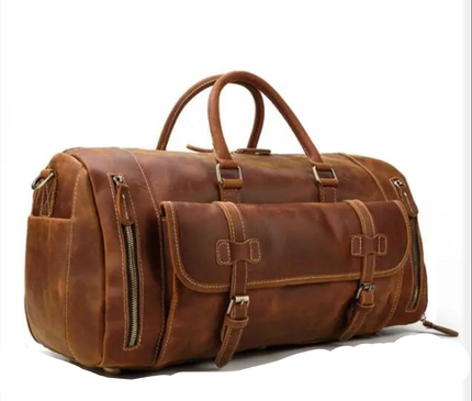 Sac Week End Cuir Vintage Grande Capacité