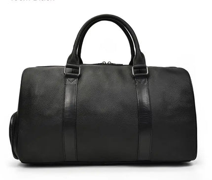 Sac Week End Cuir Véritable Vintage Unisexe