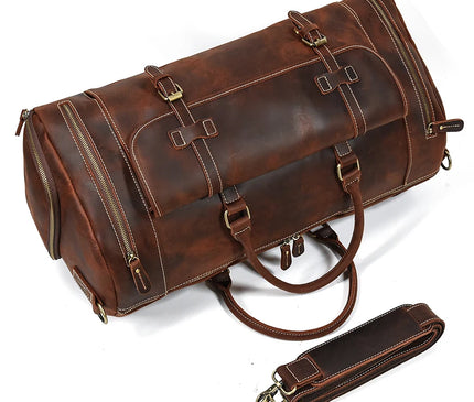 Sac Week End Cuir Homme Poche Chaussures