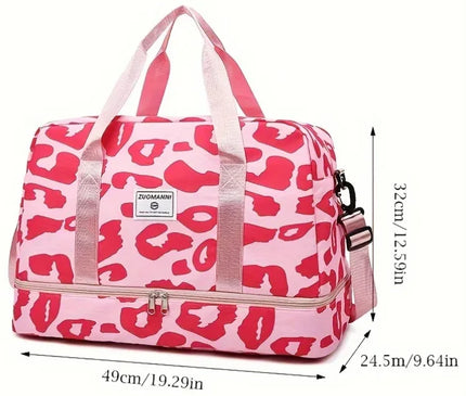 Sac Week End Femme Imprimé Zèbre Nylon