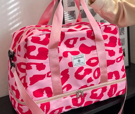 Sac Week End Femme Imprimé Zèbre Nylon