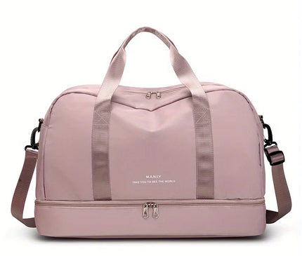 Sac Week End Nylon Souple Double Niveau