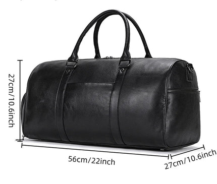 Sac Week End Cuir Vachette Durable Vintage