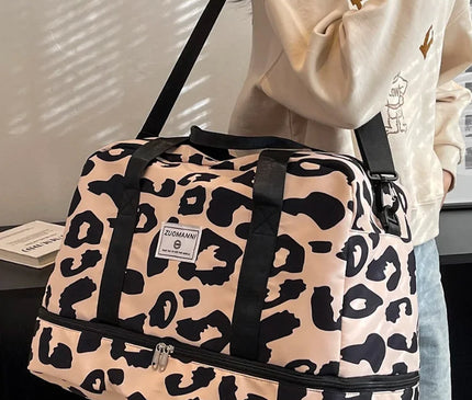 Sac Week End Femme Imprimé Zèbre Nylon