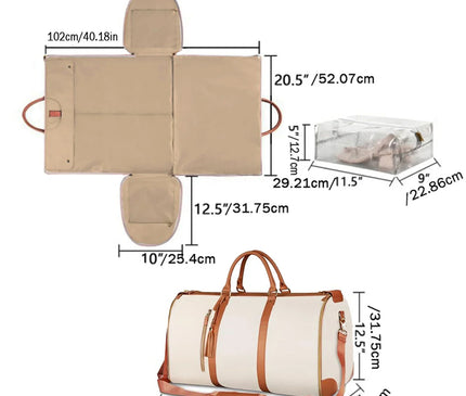 Sac Week End Femme Pliable Housse Vêtements