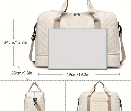 Sac Week End Matelassé Double Niveau