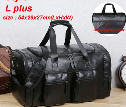 Sac Week End Duffle Cuir PU Souple