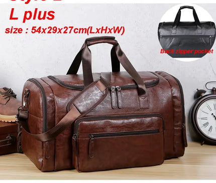 Sac Week End Duffle Cuir PU Souple