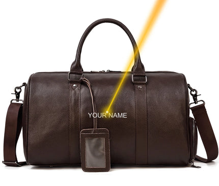 Sac Week End Cuir Duffle Vintage