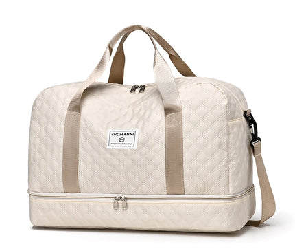 Sac Week End Souple Quilté Compartiment Inférieur