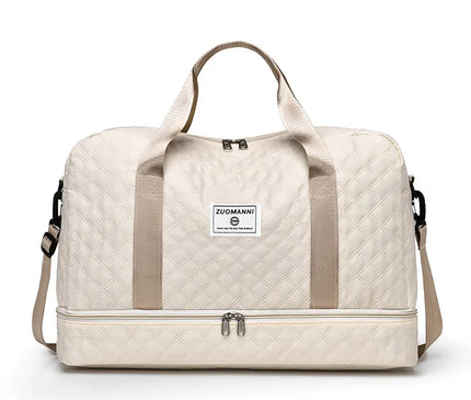 Sac Week End Losange Nylon Amovible