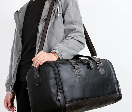 Sac Week End Duffle Cuir PU Souple