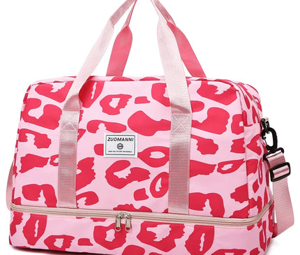 Sac Week End Grande Capacité Léopard Femme