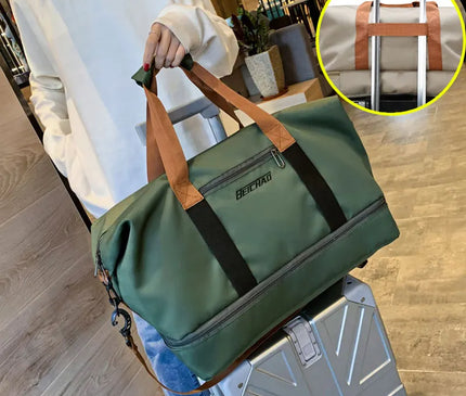 Sac Week End Sport Nylon Compartiment Humide/Sec