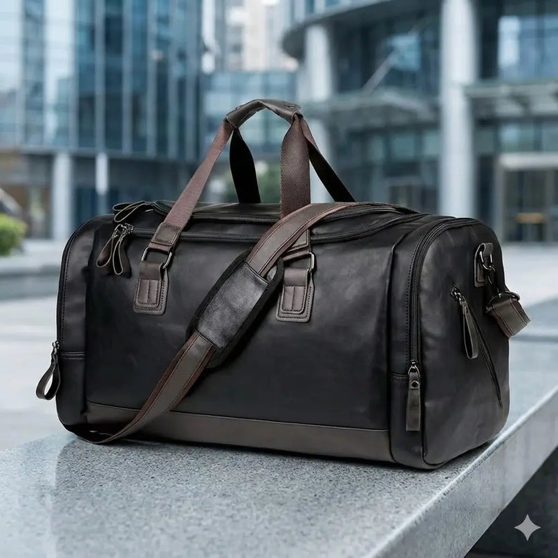 Sac Week End Duffle Cuir PU Souple