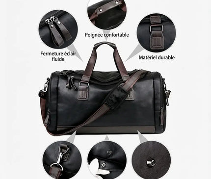 Sac Week End Duffle Cuir PU Souple