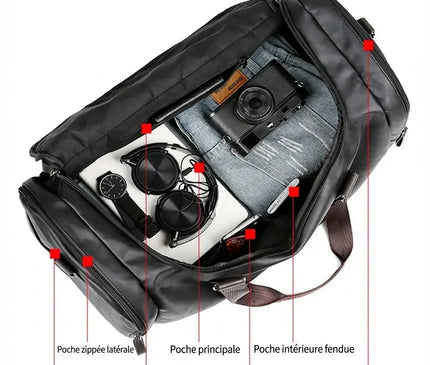 Sac Week End Duffle Cuir PU Souple