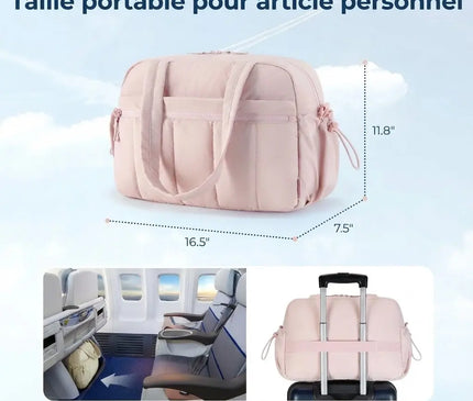 Sac Week End Femme Léger Poche Humide Trolley