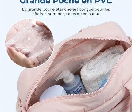 Sac Week End Femme Léger Poche Humide Trolley