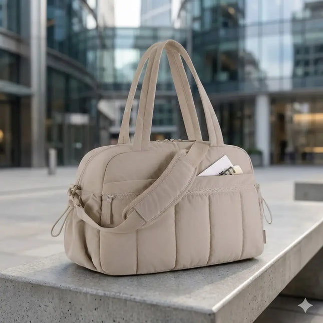 Sac Week End Souple Polyester Passant Valise