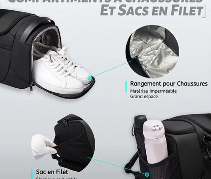 Sac Week End Homme Imperméable Compartiments