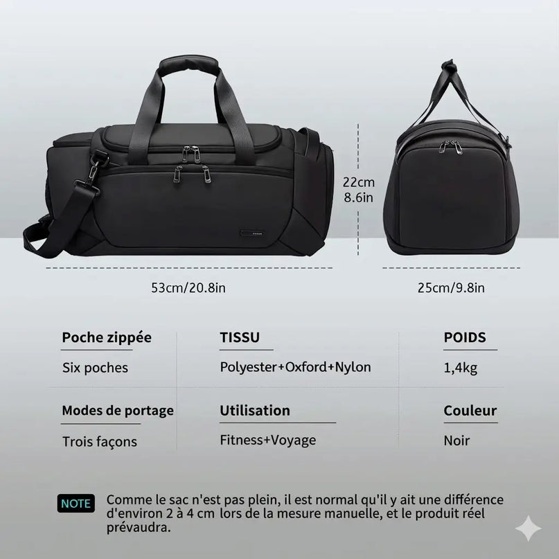 Sac Week End Homme Imperméable Compartiments